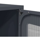 vidaXL Nočna omarica antracit 36x39x60,5 cm Hladno valjano jeklo | Shoptok.si