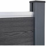  Set panela za ogradu sivi 699x186 cm WPC | shoptok.hr