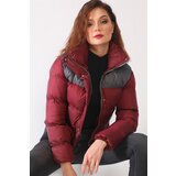 Dewberry Z6649 WOMEN&#039;S COAT-BURGUNDY-ANTHRACITE cene