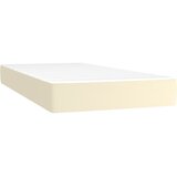  s oprugama i madracem krem 80 x 200 cm od umjetne kože | shoptok.hr