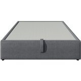 Lumor Oblazinjena postelja s predalom 140x200 cm – laneno blago – z vtičnicami za polnjenje in letvenim dnom – siva, (22151088) | Shoptok.si