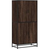 Maison Chic Visoka omara - Komoda - Predalnik rjavi hrast 68x35x139 cm inženirski les, (21722604) Cene
