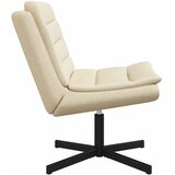  Stolica na kotačiće Krema 63 x 75 x 76 cm tkanina | shoptok.hr