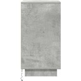  Noćni ormarić s LED svjetlima siva boja betona 38x34x65 cm | shoptok.hr