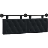  Držeće uzglavlje Zidne Crna 130 x 55 x 7 cm Baršun - Crna 120 cm bez LED | shoptok.hr