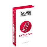 Secura Extra Fun - kondom s pikami - 53 mm (12 kosov) | Shoptok.si