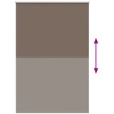 Rolo zavjesa za zamračivanje boje kave 150x230 cm Širina tkanine 146,6 cm Poliester | Shoptok.si