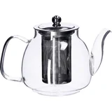 čajnik s filtrom Boro, borosilikatno steklo, prozorna, 0,9 l