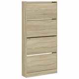 Maison Chic Omarice za obutev - Kopa za čevlje s 4 predali sonoma hrast 80x21x163,5 cm, (21778368) Cene