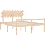  Krevet za starije s uzglavljem 160x200 cm od masivnog drva | shoptok.hr