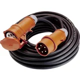 as - Schwabe 60595 napajalni kabel 16 A črne barve 5 m s faznim pretvornikom, (20421841)