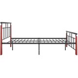 Kovina okvir za krevet od metala i masivne hrastovine 120 x 200 cm | shoptok.hr