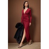 TRENDYOLMILLA ženska haljina Tpraw26Ae00015, burgundac-bordo | Eponuda.com