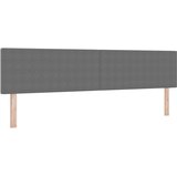  LED glava kreveta Svijetlo siva 200 cm Kordura tekstil | shoptok.hr