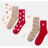 Sinsay Visoke čarape s božićnim motivom 6 komada | shoptok.hr