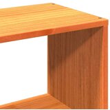 vidaXL Knjižna postelja brez vzmetnice vošč. rjava 75x190 cm trden les | Shoptok.si