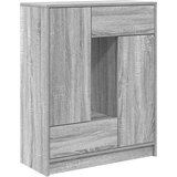  Komoda s predali in vrati, siva sonoma, 73x31x90 cm | Shoptok.si