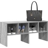 vidaXL Regal za čevlje zložljiva siva sonoma 89,5x30x40 cm | Shoptok.si
