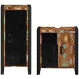 vidaXL Komplet pohištva za kopalnico s polico 2 pcs trden predelan les | Shoptok.si
