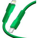 Forever Polnilni kabel 2.4A in sinhronizacija USB-C na Lightning 27W 1,8m, Zelena, (5000191751) | Shoptok.si