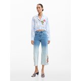 Desigual Bluza modra / mešane barve | Shoptok.si