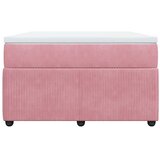 Box spring krevet s madracem ružičasti 120 x 200 cm baršunasti | shoptok.hr