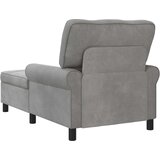  Ležaljka s jastukom Svijetlo siva 91 x 157 x 91 cm Baršun | Eponuda.com