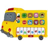 Interaktivni edukativni piano DOREMI u obliku autobusa - žuti | shoptok.hr