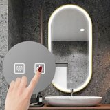 Tutumi Ogledalo LED OVL 50x100cm Gold | shoptok.hr