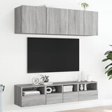  Zidni TV ormarići 2 kom siva boja hrasta 40 x 30 x 30 cm drveni | shoptok.hr