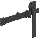 Pribor za klizna vrata 213,5 cm čelični crni | shoptok.hr