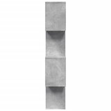 Pregrada regal za knjige 4 razine sivi 70x24x129 cm drveni | Eponuda.ba