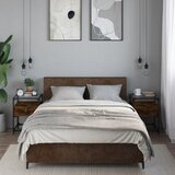 vidaXL Nočna omarica 2 kosa dimljeni hrast 40x40x55 cm inženirski les Cene