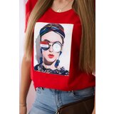 Kesi Women's graphic blouse red | shoptok.hr