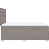 vidaXL Box spring postelja z vzmetnico taupe 120x190 cm blago | Shoptok.si