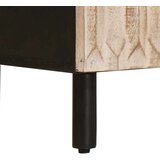  Kreveta Finš bijelog pranja 60 x 33 5 x 75 cm Čvrsto drvo manga | shoptok.hr