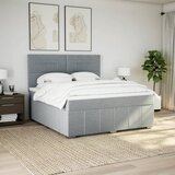  Krevet s oprugama i madracem svjetlosivi 180x200 cm od tkanine | shoptok.hr