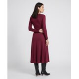 Polo Ralph Lauren Dolge obleke BRENDY KNITFIT FLAREDRESSES Bordo | Shoptok.si