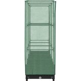  Povišena gredica s pokrovom za staklenik izgled ratana 120x40x123 cm | Eponuda.com