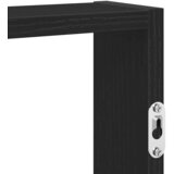  Zidna polica crna 43x9x60 cm izrađeno drvo | Eponuda.com