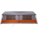  Obiteljski šator s krovom Siva i narančasta 622 x 295 x 238 cm | shoptok.hr
