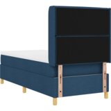  Krevet s podnicom i madracem &amp LED Plava 100x200 cm Tkanina | shoptok.hr