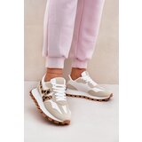 Boto Sneakers Sports Shoes Women's Leopard Beige Kalelia Cijene