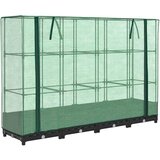  Povišena gredica s pokrovom za staklenik izgled ratana 160x40x123 cm | shoptok.hr
