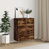  Komoda boja dimljenog hrasta 69,5x34x90 cm konstruirano drvo | shoptok.hr