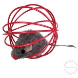 Trixie Igrača za mačke Miš v žičnati žogi fi 6 cm | Shoptok.si