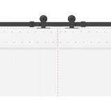 Pribor za klizna vrata 427 cm čelični crni | shoptok.hr
