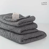 Linen Tales Temno sivi komplet brisač 3 ks Honeycomb – Linen Tales