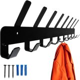  Zidna vješalica sa 17 kuka 48 cm, crna | shoptok.hr