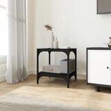 TV ormarić crni 40 x 33 x 41 cm od konstruiranog drva i čelika | shoptok.hr